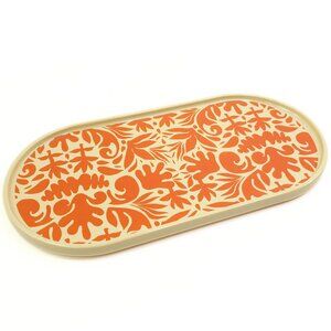 Short Stories Orange & Cream Modern Serving Dish / Platter